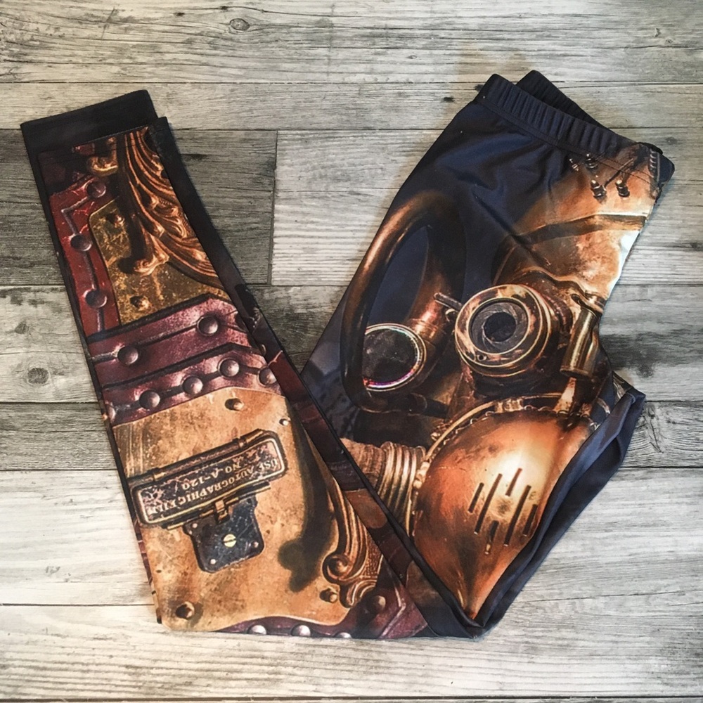 Leggings, Steampunk, L (Size 14-16)